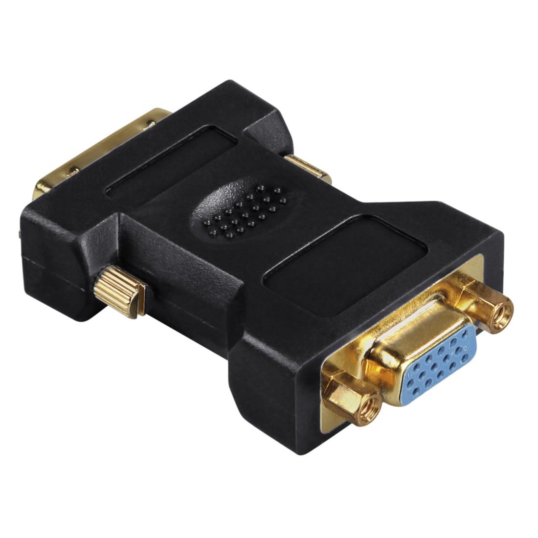Адаптер HAMA 45073 DVI мъжко - VGA женско, Позлатени конектори, 3 звезди