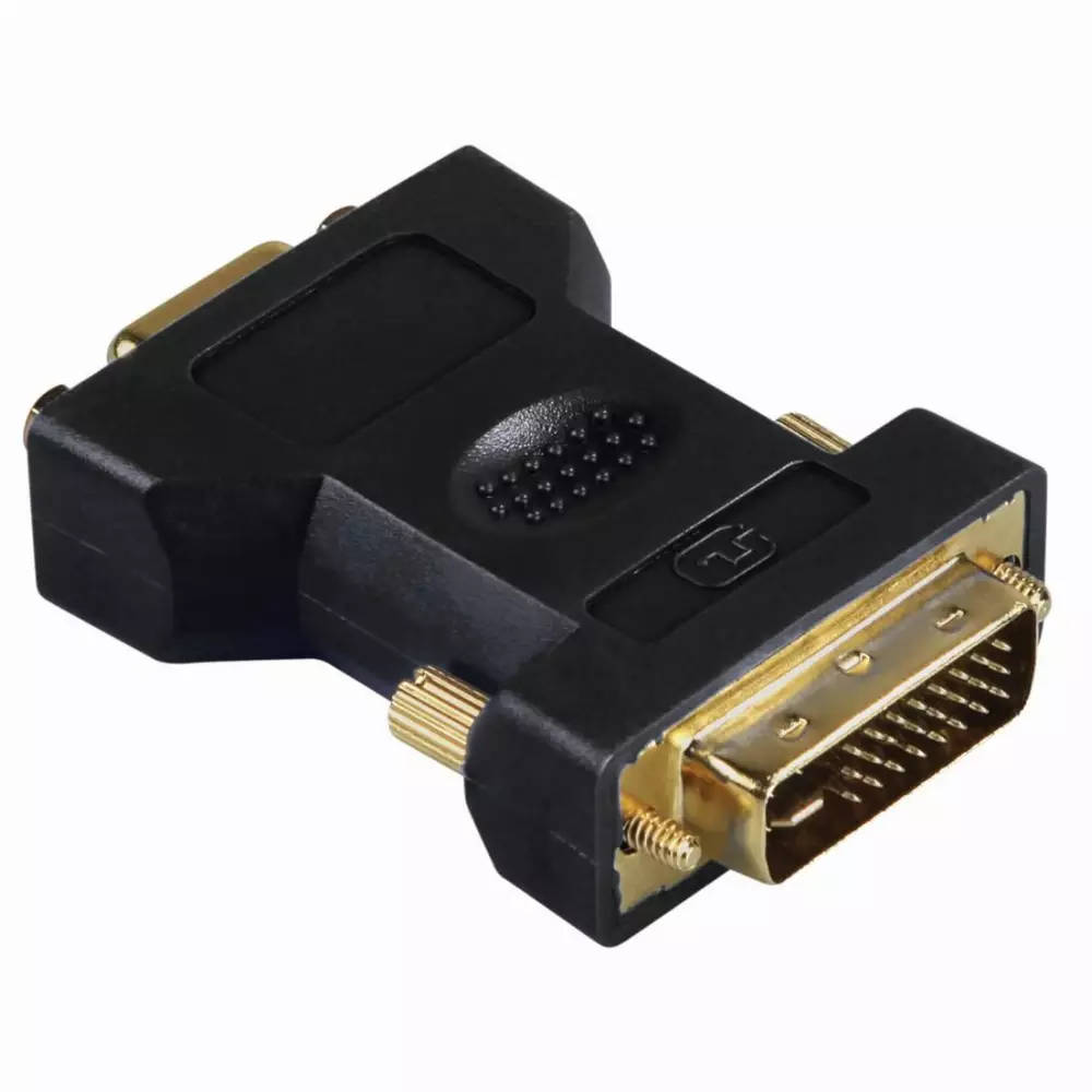 Адаптер HAMA 45073 DVI мъжко - VGA женско, Позлатени конектори, 3 звезди