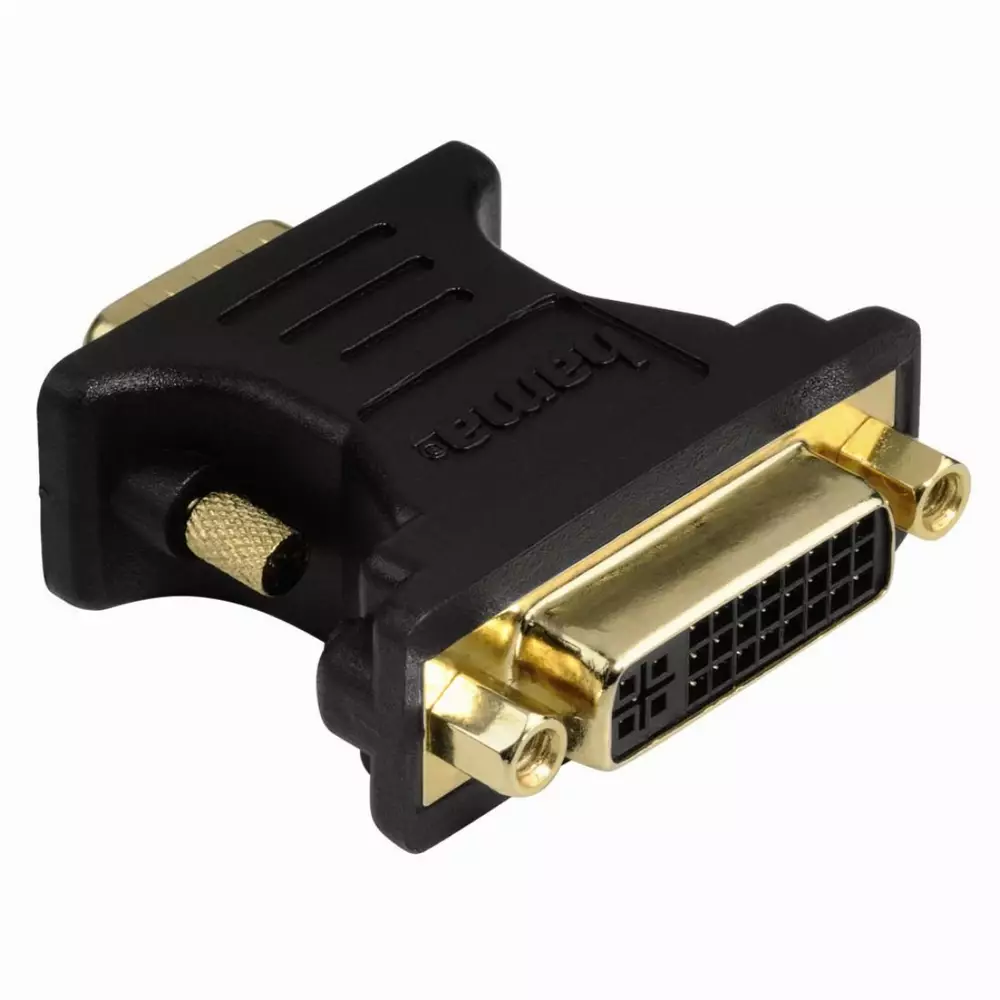 Αντάπτορας HAMA 45074 VGA αρσενικό - DVI θηλυκό, Χρυσές υποδοχές, 3 αστέρια