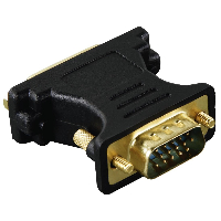 Адаптер HAMA 45074 VGA мъжко - DVI женско, Позлатени конектори, 3 звезди