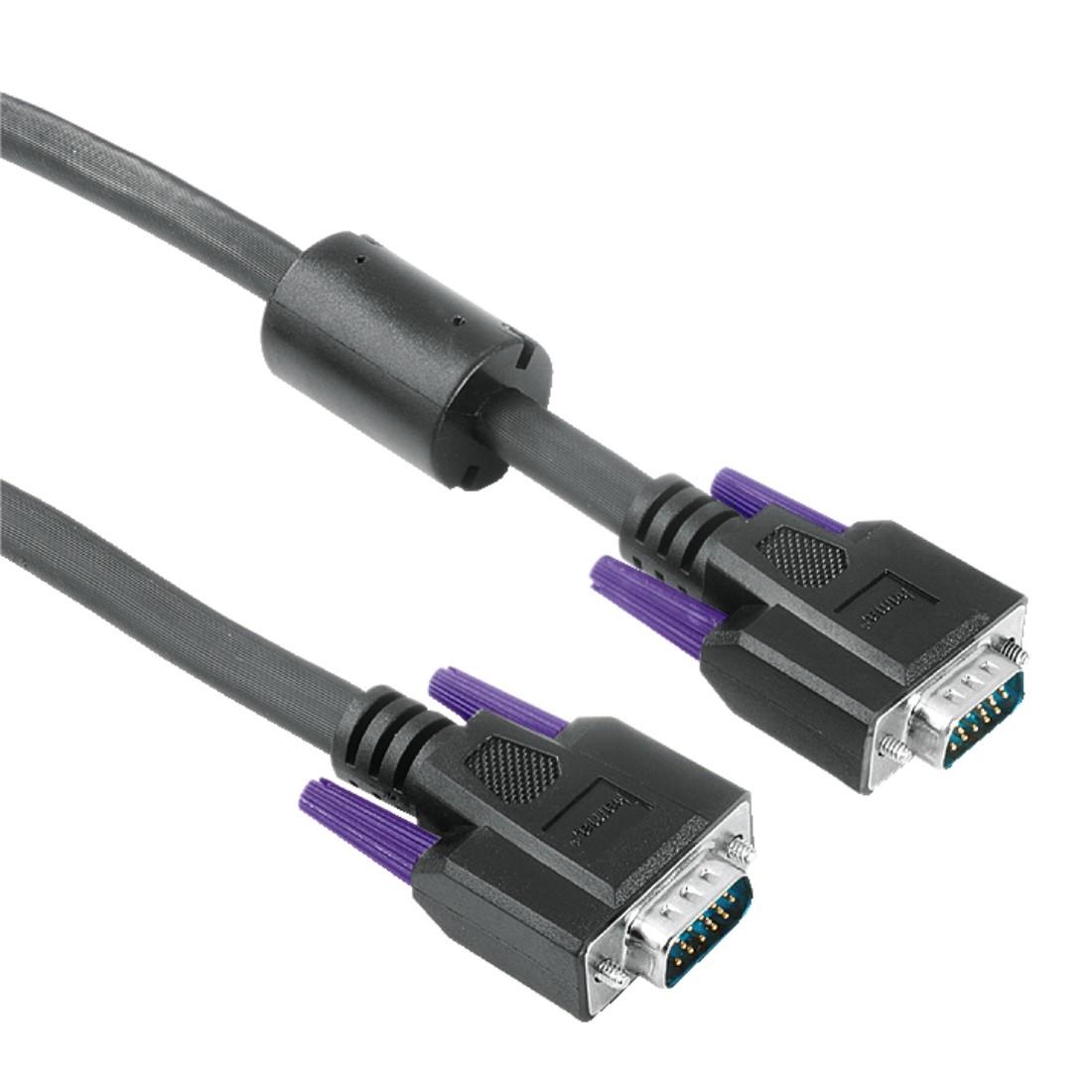 Кабел за монитор HAMA 41935, VGA-VGA, Двойно екраниран, 10м