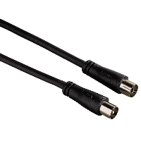 Антенен кабел HAMA 122408 коаксиален мъжко - коаксиален женско, 1.5м, 90dB, 1 звезда