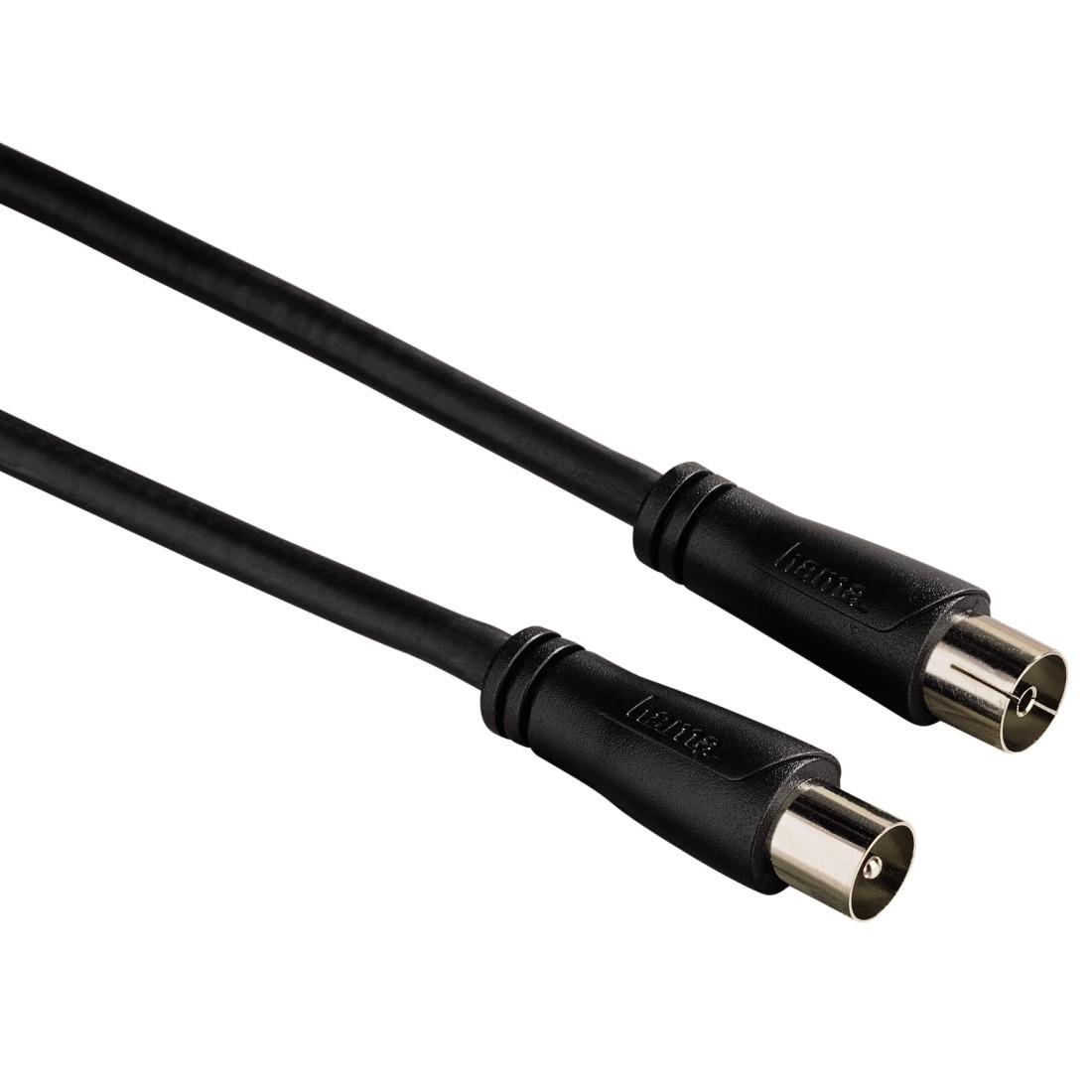 Антенен кабел HAMA 122408 коаксиален мъжко - коаксиален женско, 1.5м, 90dB, 1 звезда