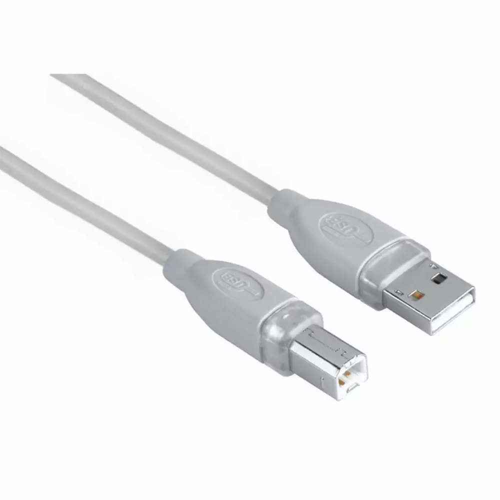 Кабел HAMA 45024 USB-A мъжко - USB-B мъжко, 7.5 м, 1 звезда, екраниран