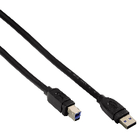 Кабел HAMA USB 3.0 -A мъжко -B мъжко, 1.8 м, 1 звезда