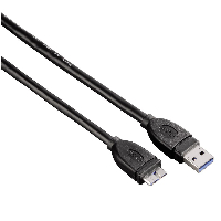 Кабел HAMA 54507 USB 3.0 A мъжко - USB 3.0 Micro B мъжко, 1.8 м, 1 звезда