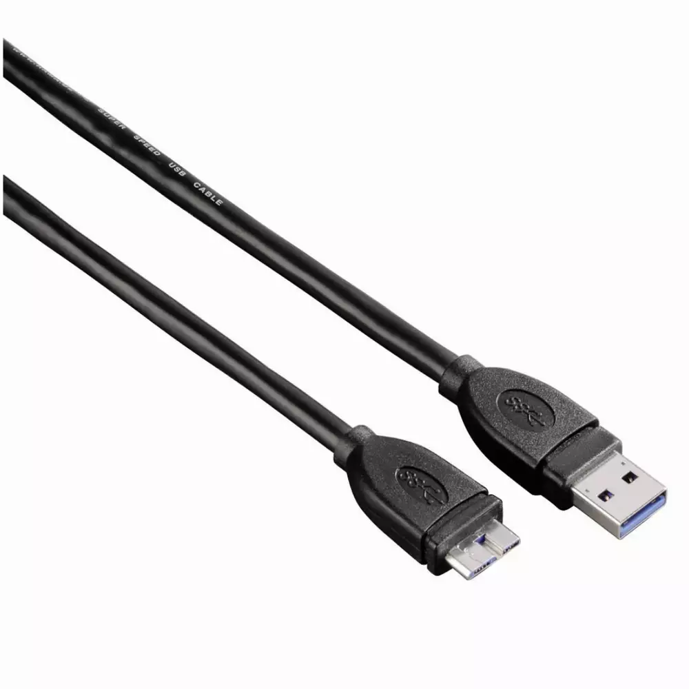Кабел HAMA 54507 USB 3.0 A мъжко - USB 3.0 Micro B мъжко, 1.8 м, 1 звезда