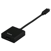Адаптер HAMA 135725  USB-C - DisplayPort, Ultra HD, 3 звезди, Черен