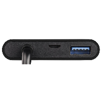 4 в 1 USB-C Многопортов адаптер HAMA 135729, 2 x USB 3.1, HDMI&trade;, USB-C (данни+PD), Черен