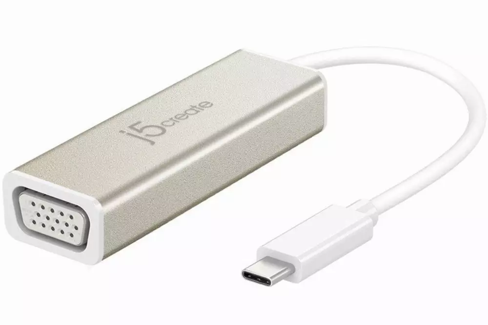 Адаптер j5 Create JCA111 USB-C  - VGA Full HD, бял