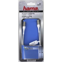Плосък кабел HAMA SAT, F-женско - F-женско, 0.2 m