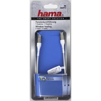 Плосък кабел HAMA SAT, F-женско - F-женско, 0.2 m