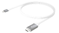 Кабел j5create JCC153G, USB-C мъжко - HDMI мъжко, 1.8 m, бял