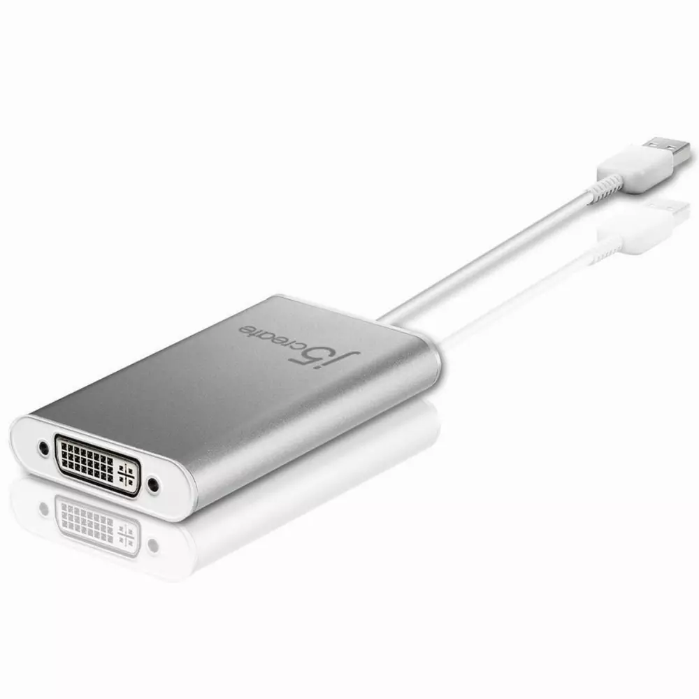 Адаптер j5create JUA230, USB 2.0 към DVI-I за PC & MAC