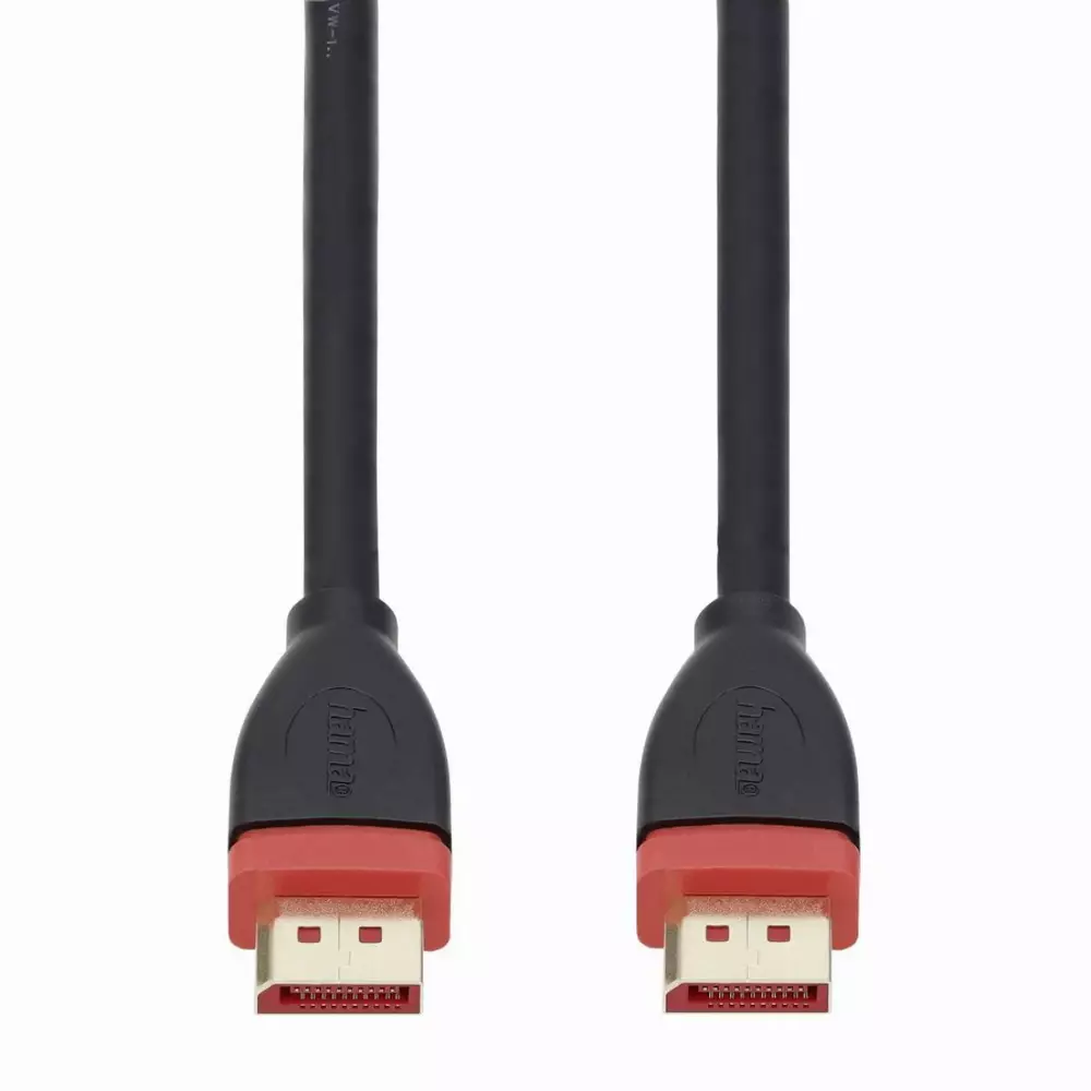 Кабел HAMA 53777 DisplayPort v.1.4 мъжко - DisplayPort v.1.4, 1.8 м, 8K Ultra HD, 3 звезди