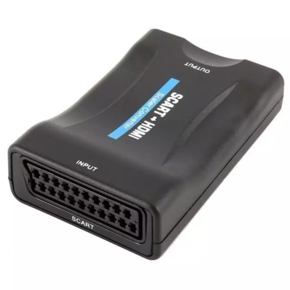 Видео конвертор Estillo ASK-ST001, Scart към HDMI, черен