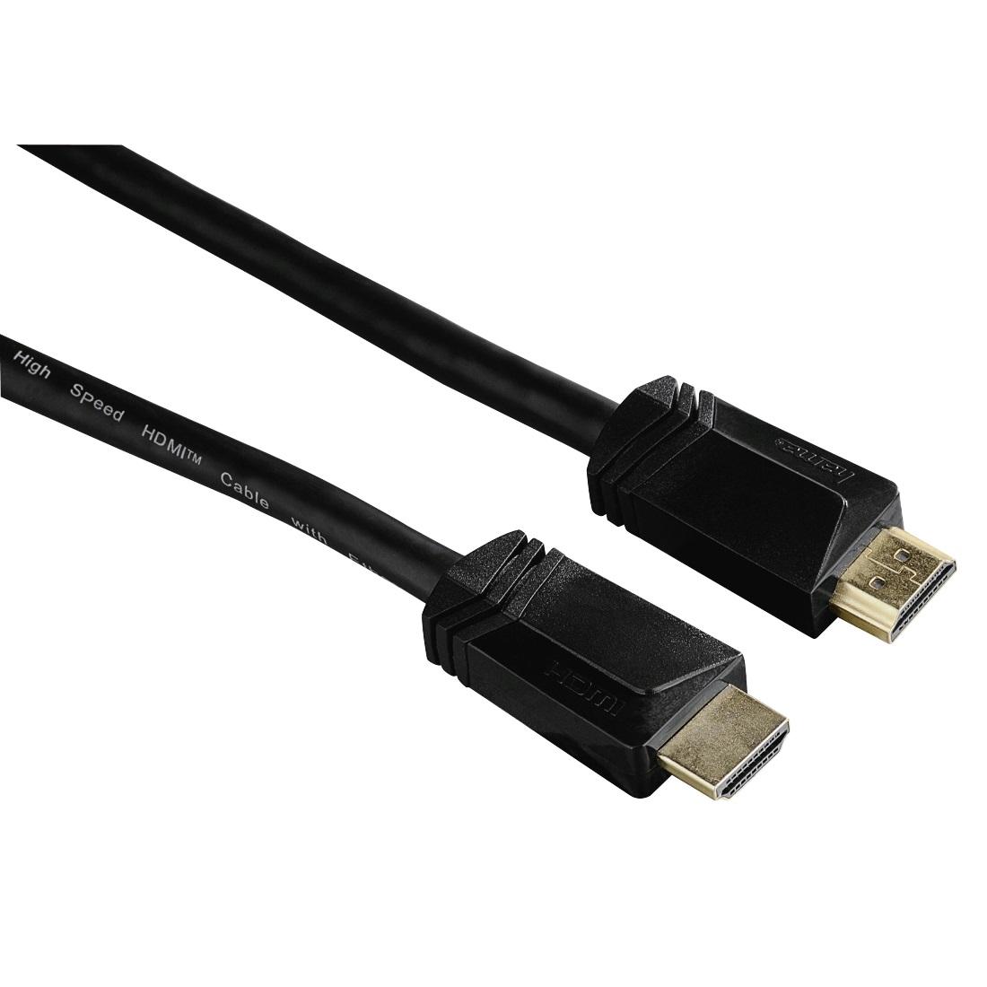 Кабел HAMA Ultra HD HDMI мъжко - HDMI мъжко, 8K, 48GB/s, Ethernet , 2 м, позл. конектори, 3 звезди