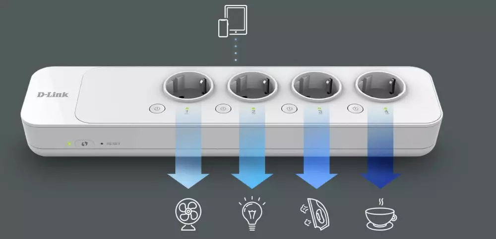 Смарт разклонител D-Link Wi-Fi Smart Power Strip DSP-W245/E