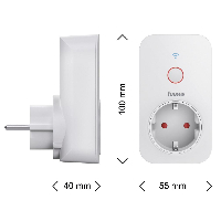 Смарт контакт HAMA 176552, WiFi, 3680W, 16A