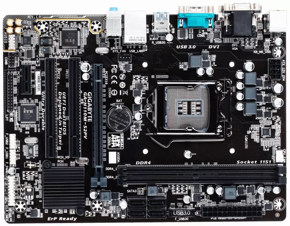 Дънна платка GIGABYTE GA-H110M-S2PV