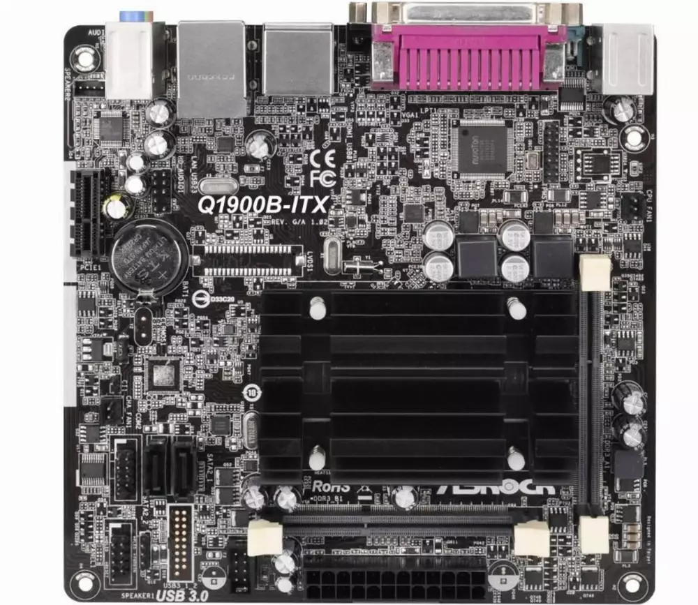 Дънна платка ASROCK Q1900B + Intel Quad-Core Processor J1900