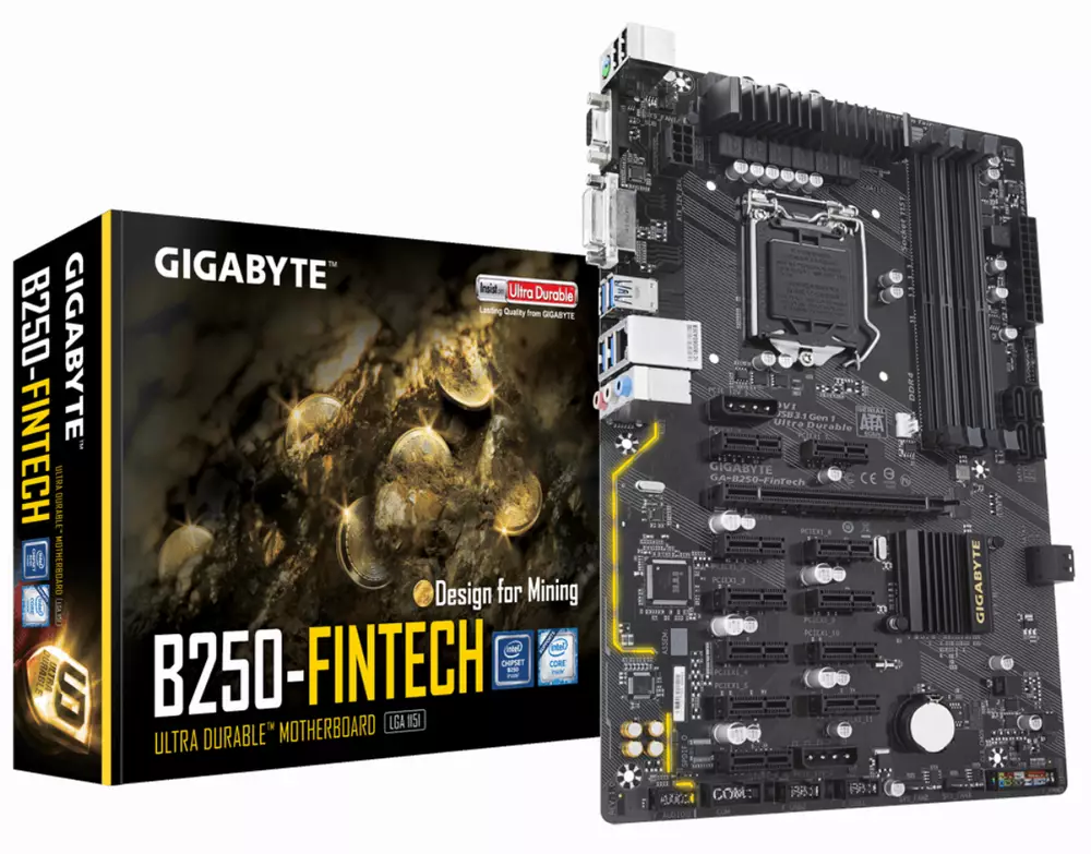 Дънна платка GIGABYTE B250 Fintech Mining