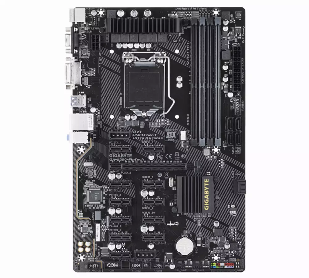 Дънна платка GIGABYTE B250 Fintech Mining
