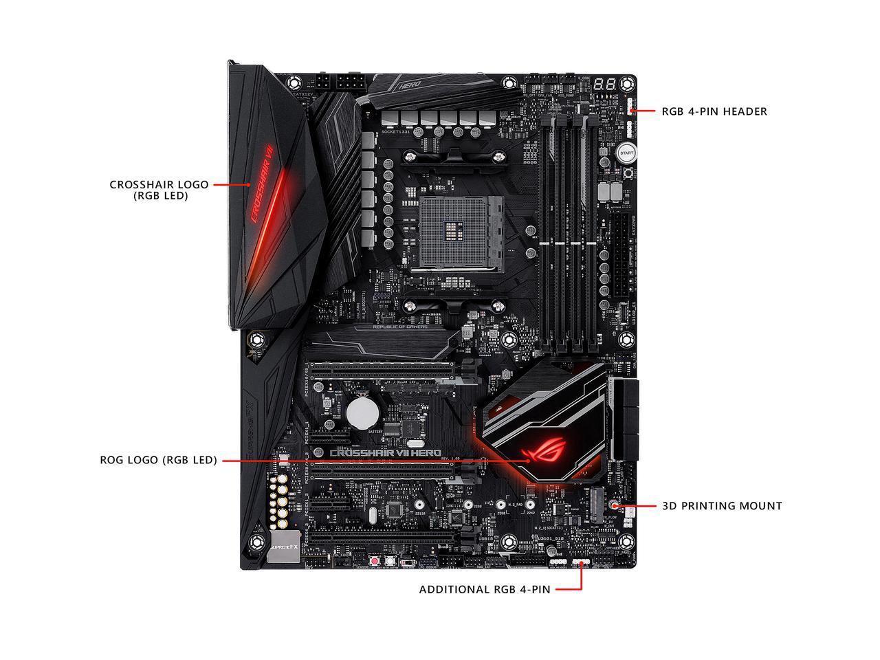 Дънна платка ASUS ROG CROSSHAIR VII HERO