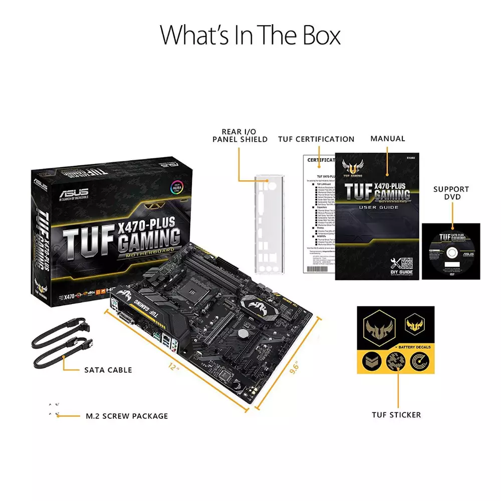 Дънна платка ASUS TUF X470-Plus