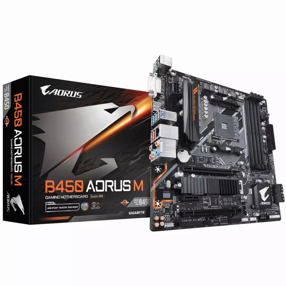 Дънна платка GIGABYTE B450 AORUS M