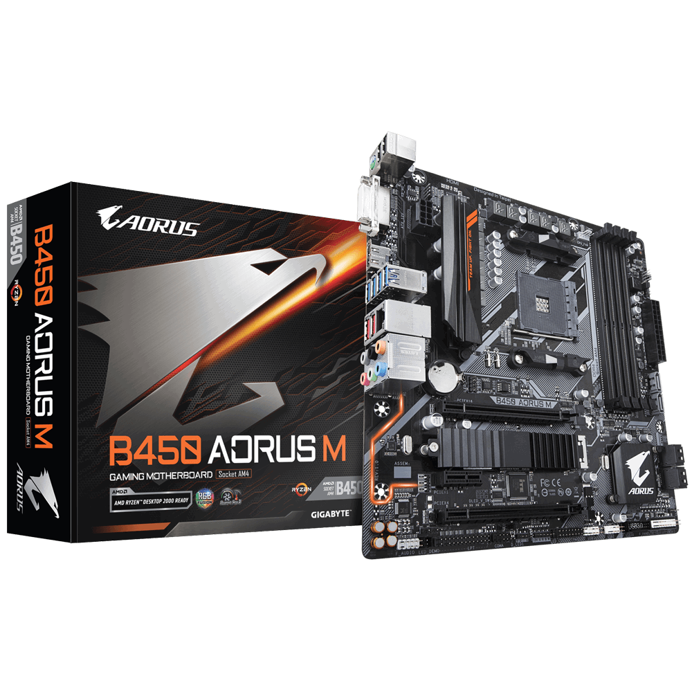 Дънна платка GIGABYTE B450 AORUS M
