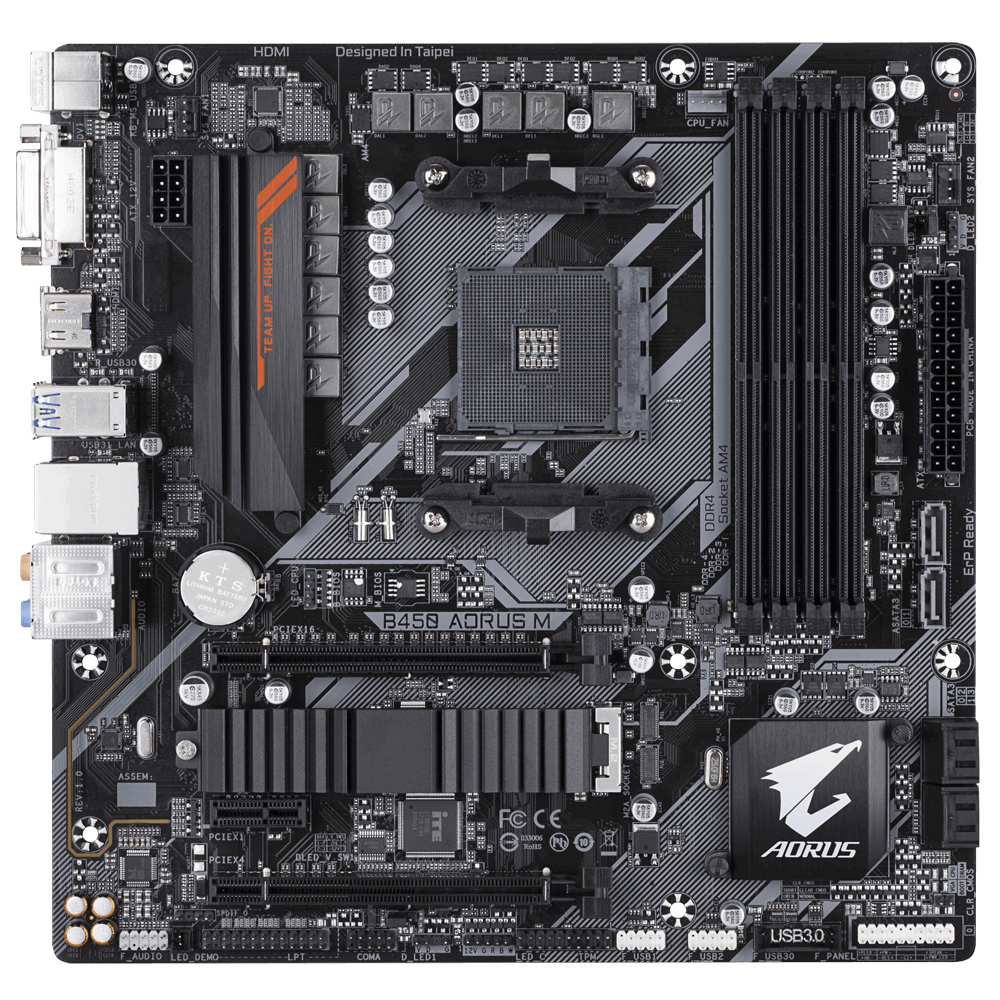 Дънна платка GIGABYTE B450 AORUS M