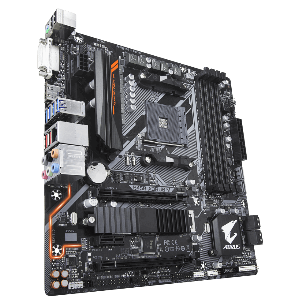 Дънна платка GIGABYTE B450 AORUS M