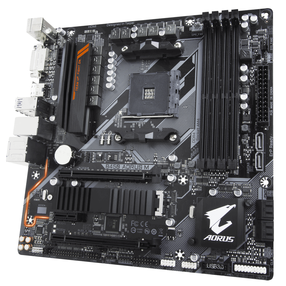 Дънна платка GIGABYTE B450 AORUS M