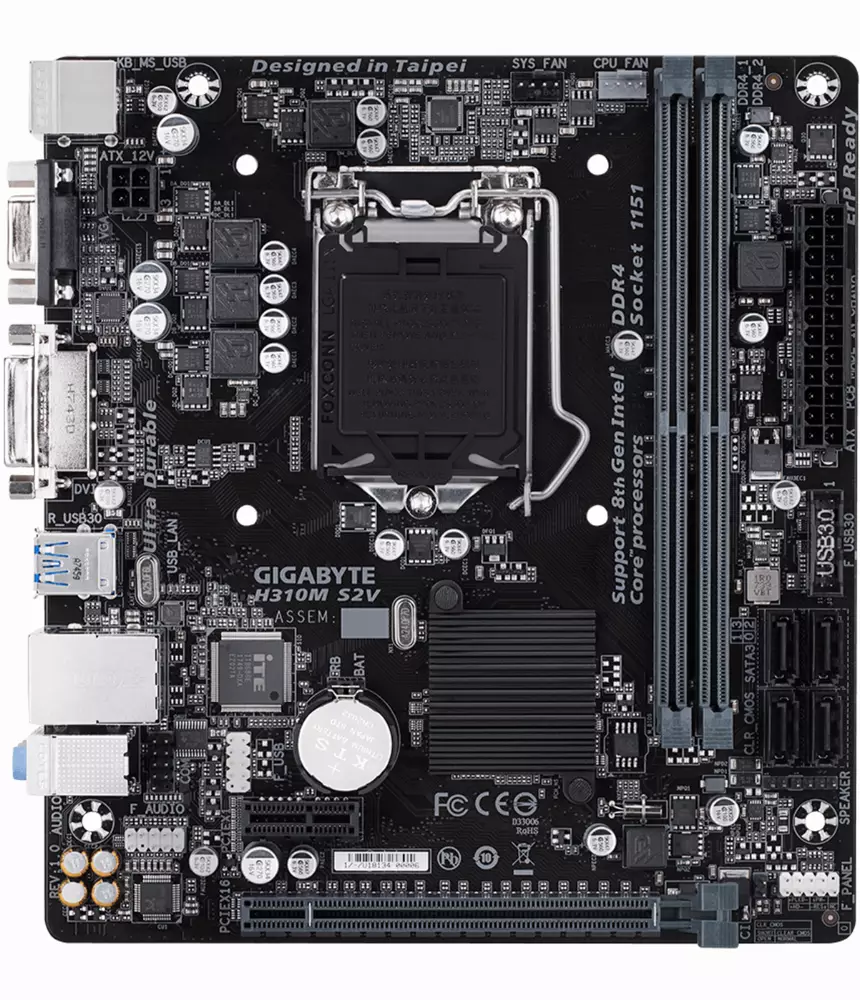 Дънна платка GIGABYTE H310M-S2V