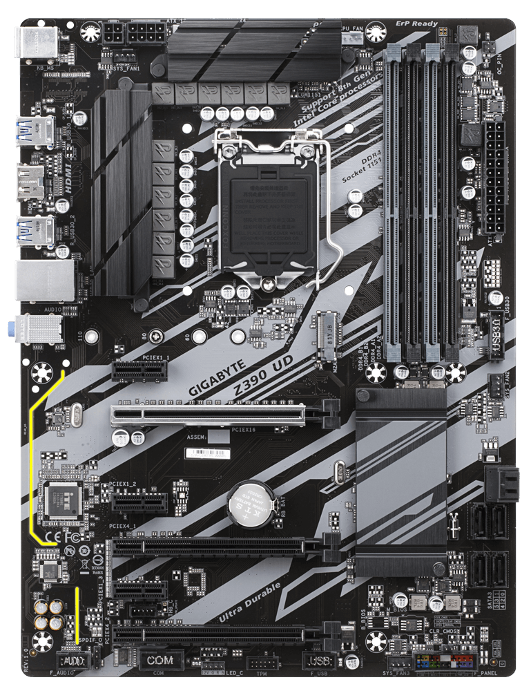 Дънна платка Gigabyte Z390 UD