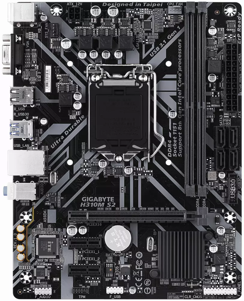 Дънна платка GIGABYTE H310M S2