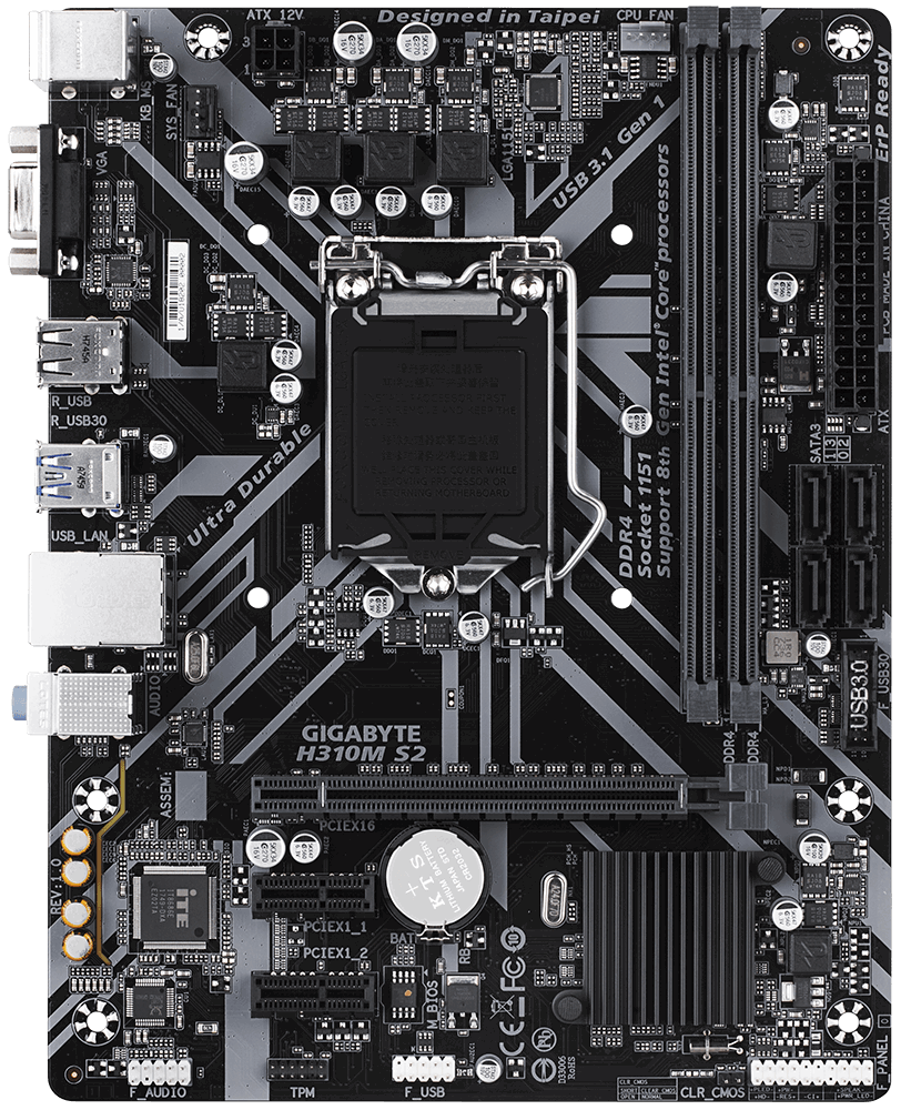 Дънна платка GIGABYTE H310M S2