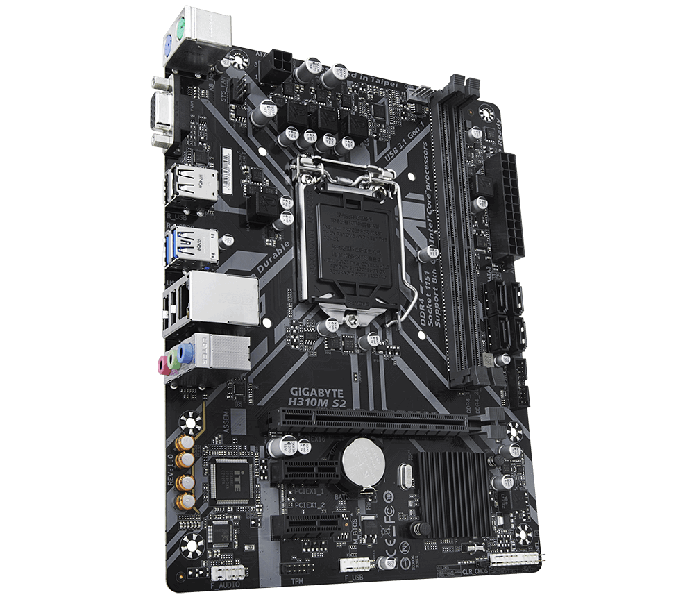 Дънна платка GIGABYTE H310M S2