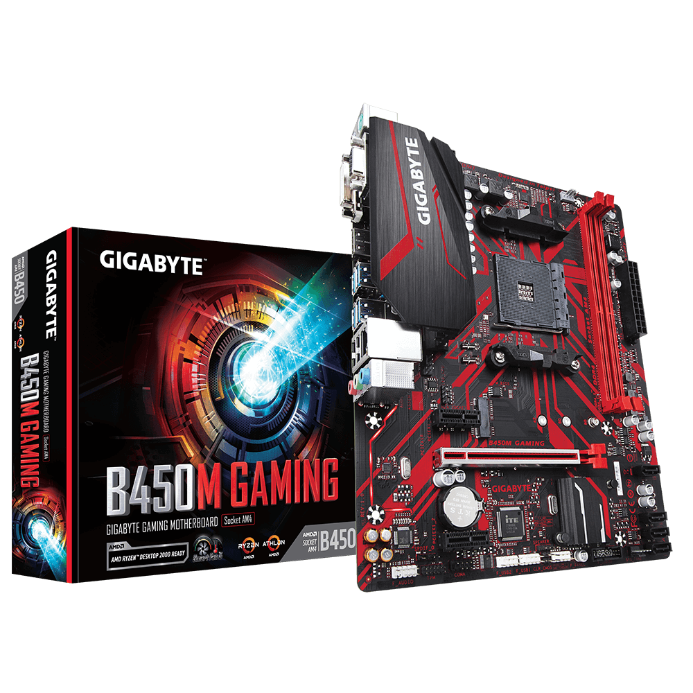 Дънна платка GIGABYTE B450M GAMING