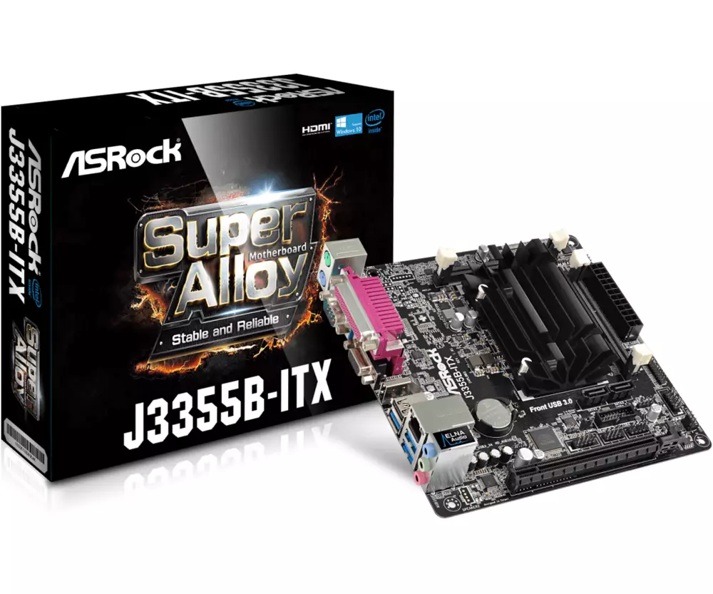 Дънна платка ASROCK J3355B + Intel Dual-Core Processor J3355