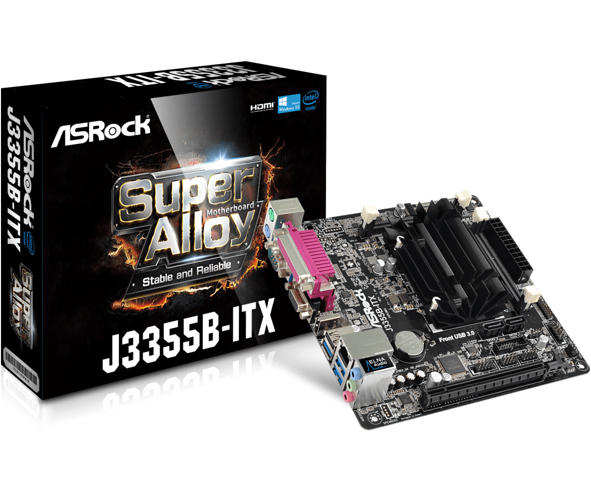 Дънна платка ASROCK J3355B + Intel Dual-Core Processor J3355
