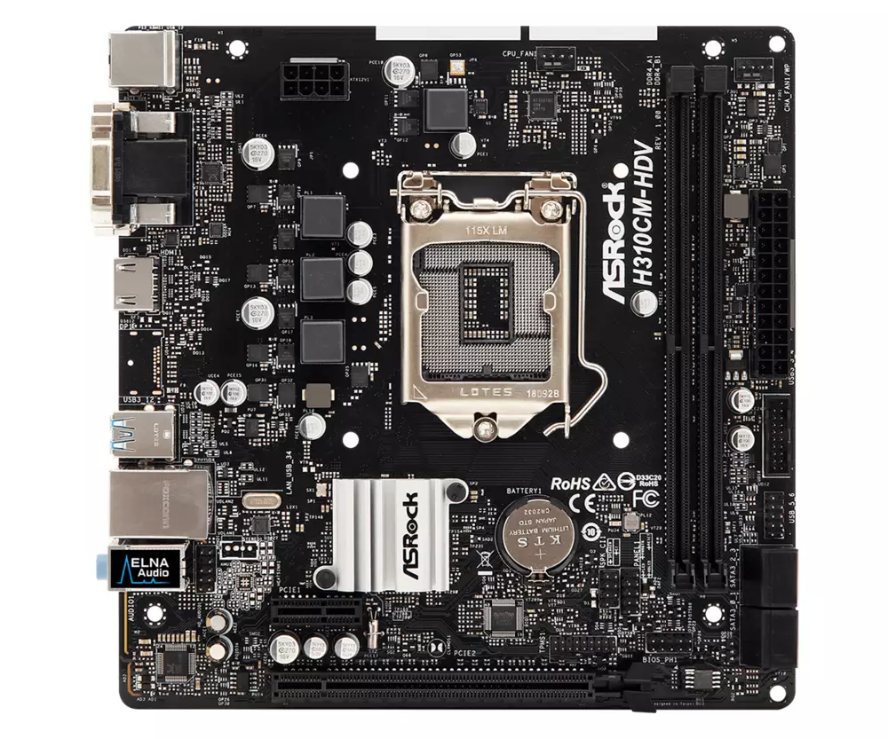 Дънна платка ASROCK H310CM-HDV