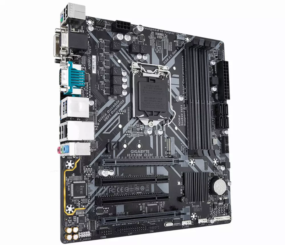 Дънна платка GIGABYTE H310M D3H