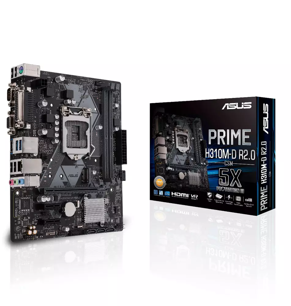 Дънна платка ASUS PRIME H310M-D R2.0