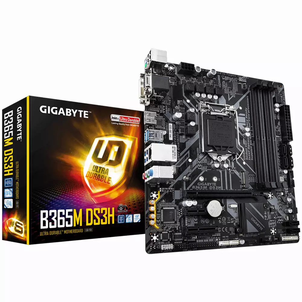 Дънна платка GIGABYTE B365M-DS3H