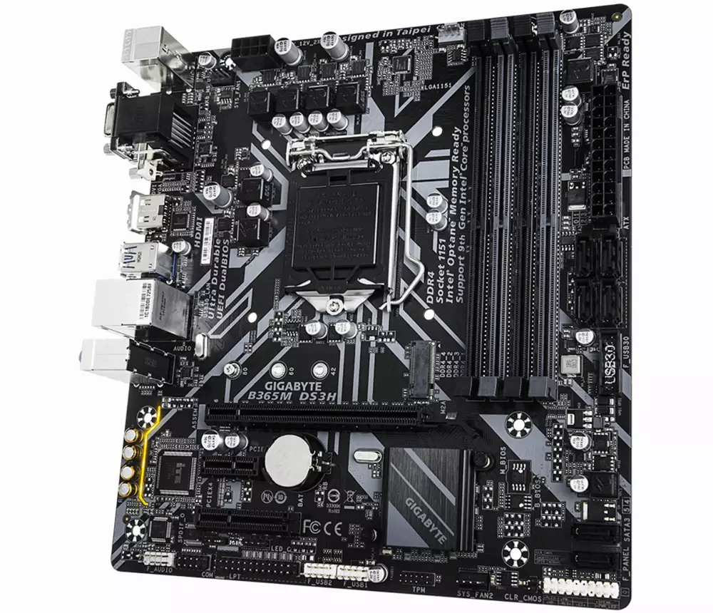 Дънна платка GIGABYTE B365M-DS3H