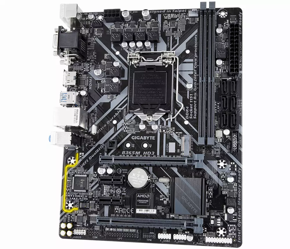 Дънна платка GIGABYTE B365M-HD3