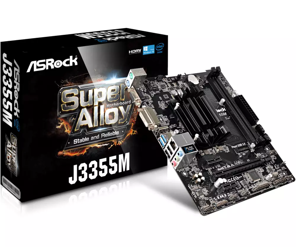 Дънна платка ASROCK J3355M + Intel Dual-Core Processor J3355 