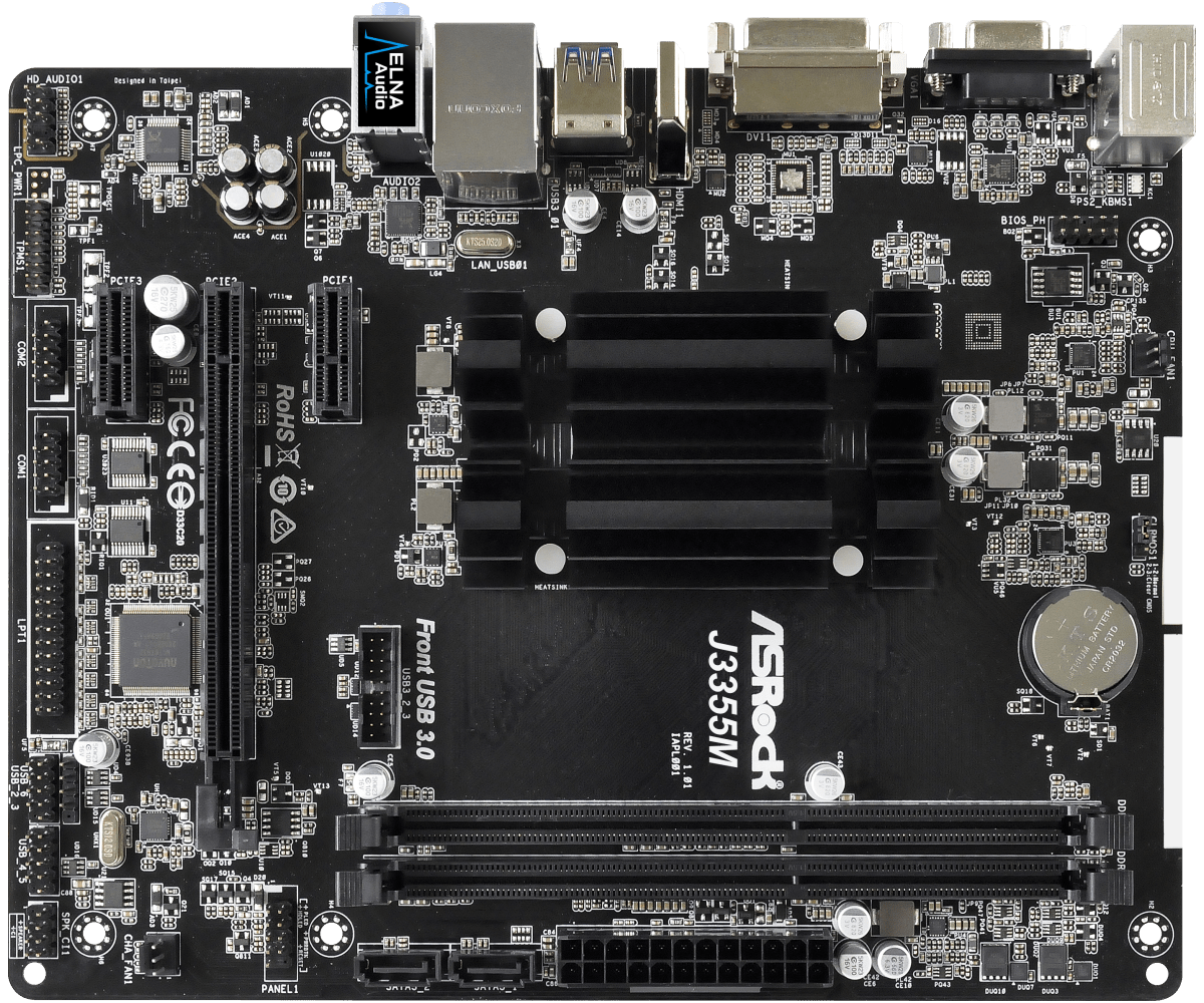 Дънна платка ASROCK J3355M + Intel Dual-Core Processor J3355 